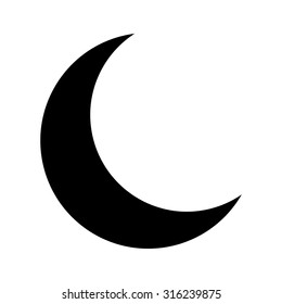 Vektor Stok Black Moon Night Logo Moon Sign (Tanpa Royalti) 1126719566 ...