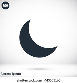 moon vector icon