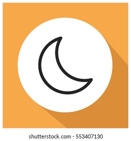 Moon vector icon