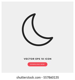Moon vector icon