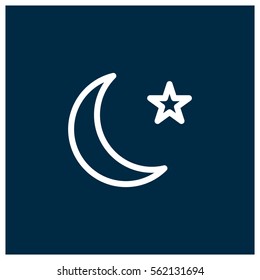 Moon vector icon