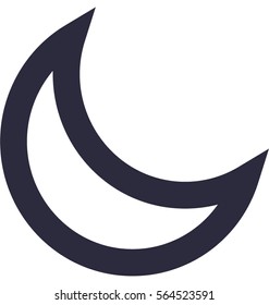 Moon Vector Icon