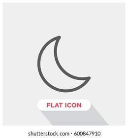 Moon vector icon