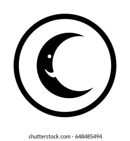 moon vector icon