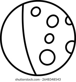 Moon vector icon. Can be used for printing, mobile and web applications.