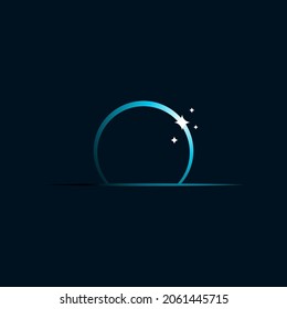 Moon Vector icon design illustration Template