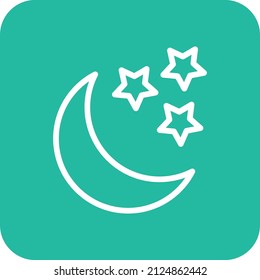 Moon Vector Icon Design Illustration
