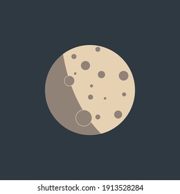 Moon vector or icon for Graphic Design Projects