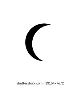 Moon vector icon illustration
