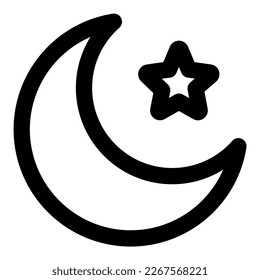moon vector icon illustration asset