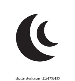 moon vector icon illustration design template