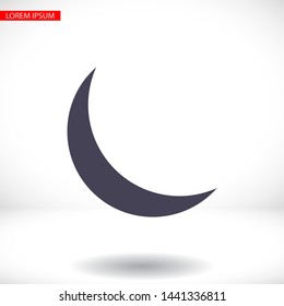 Moon Vector icon . Lorem Ipsum Illustration design