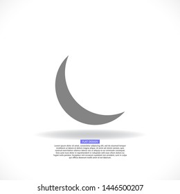 Moon Vector icon . Lorem Ipsum Illustration design
