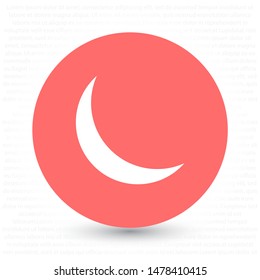 Moon Vector icon . Lorem Ipsum Illustration design