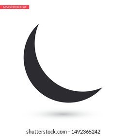 Moon Vector icon . Lorem Ipsum Illustration design