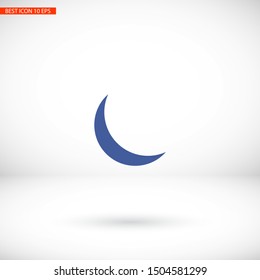 Moon Vector icon . Lorem Ipsum Illustration design