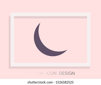 Moon Vector icon . Lorem Ipsum Illustration design