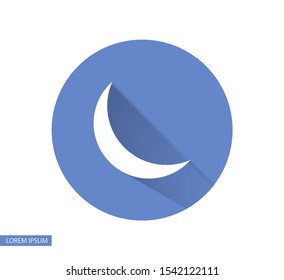 Moon Vector icon . Lorem Ipsum Illustration design
