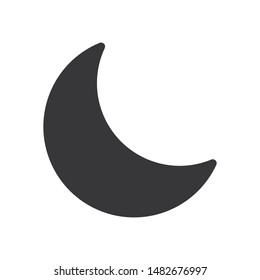 Moon vector icon in modern design style for web site and mobile app