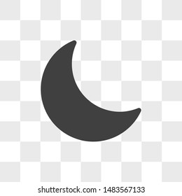 Moon vector icon in modern design style for web site and mobile app