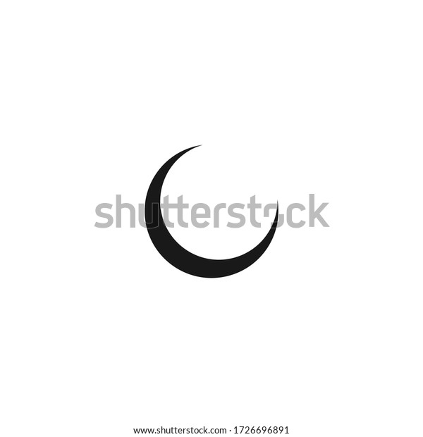 背景に月のベクター画像アイコン 月のアウトラインアイコン イラストのベクター画像シンボル のベクター画像素材 ロイヤリティフリー