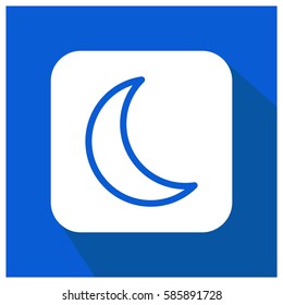Moon vector icon, ramadan symbol. Modern, simple flat vector illustration for web site or mobile app