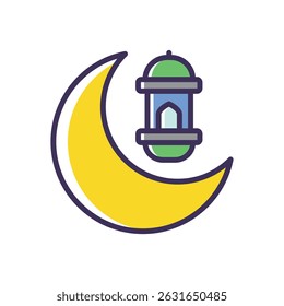 Ilustração de stock de ícone de vetor da Lua