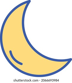 Moon Vector Icon That Can Easily Modified Or Edit

