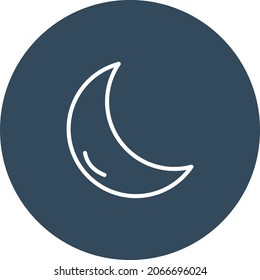 Moon Vector Icon That Can Easily Modified Or Edit

