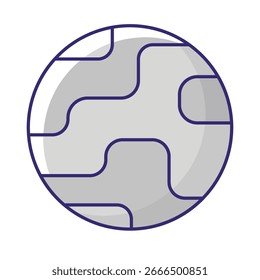 Moon Vector icon which can easily modify or edit
