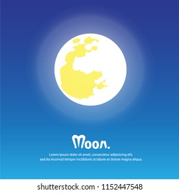 moon.  vector illustration. 