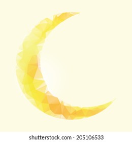 The moon. Vector illustration