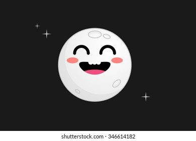 The moon vector illustration
