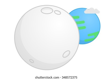 The moon vector illustration