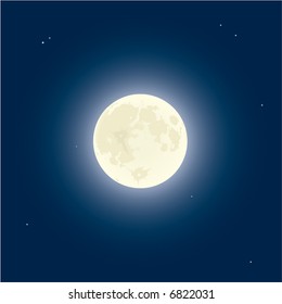 Moon. Vector illustration.