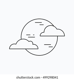 Moon vector illustration. Halloween icon