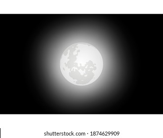 escala libre de imagen de vector de luna