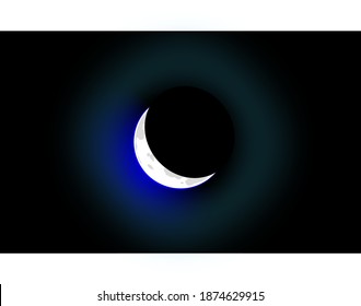 escala libre de imagen de vector de luna