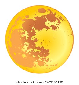 moon vector illustration isolated