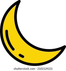 Mond, Vektorgrafik auf transparentem Hintergrund. Symbole in Premium-Qualität. Schlagt das Vektorsymbol für Konzept und Grafikdesign.