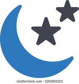 Moon Vector illustration on a transparent background. Premium quality symmbols. Glyphs vector icons for concept and graphic design. 

