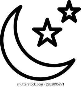 ilustración del vector lunar sobre un fondo transparente. Símbolos de calidad superior. Iconos vectoriales de línea delgada para el diseño de conceptos y gráficos.