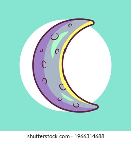 Moon vector illustration. premium isolated icon