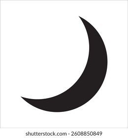 moon with vector in illustrator on white background