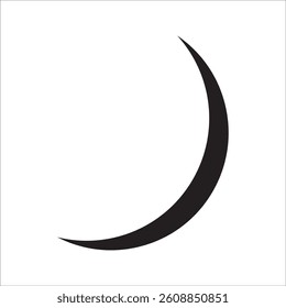 moon with vector in illustrator on white background