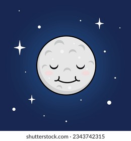 Imagen vectorial de la luna o imagen prediseñada