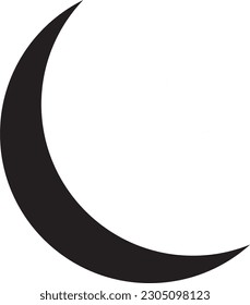 moon vector on white background

