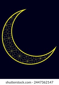 Moon vector in Pattern for Islamic pattern  