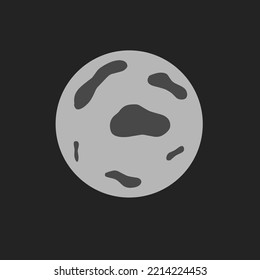 Moon vector, suitable for design illustrations, learning media, etc