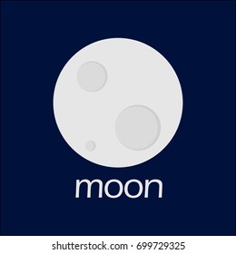 Moon Vector Template Design